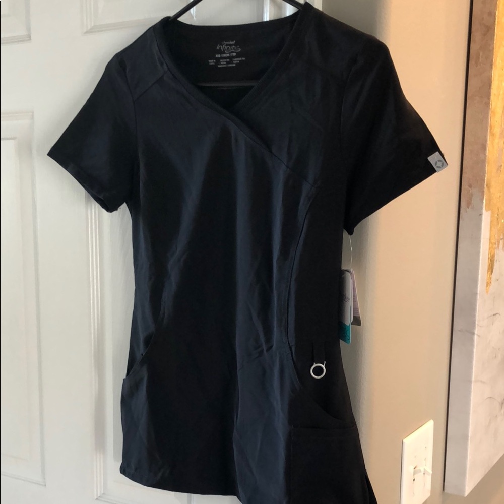 Black Women's Scrub Top Cherokee